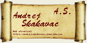 Andrej Skakavac vizit kartica